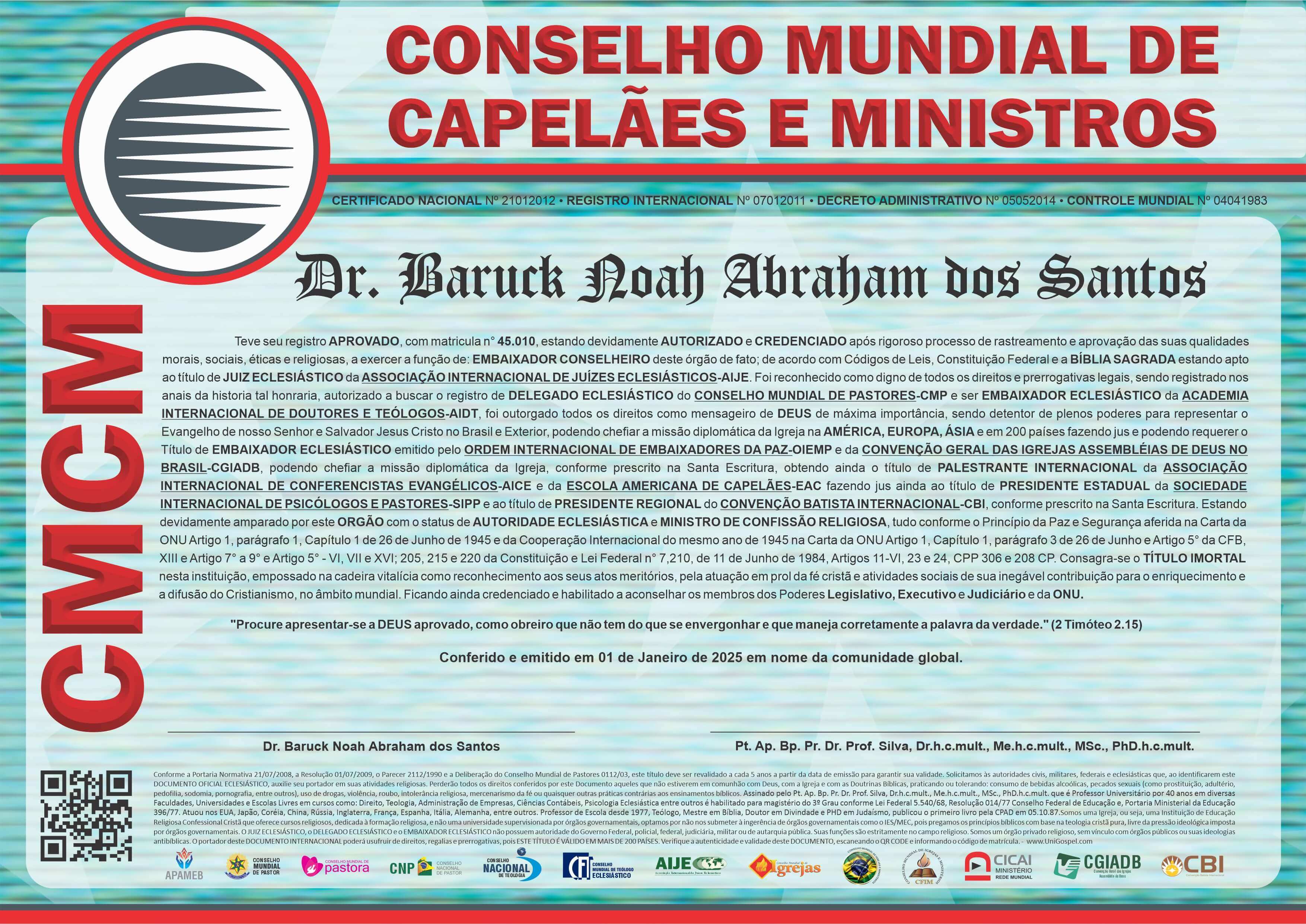 Conselho Mundial de Capelães e Ministros