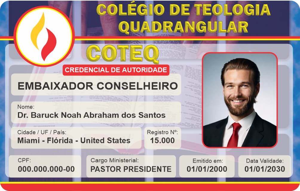 Credencial Colégio de Teologia Quadrangular