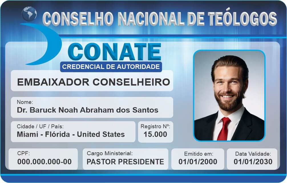 Credencial Conselho Nacional de Teólogos