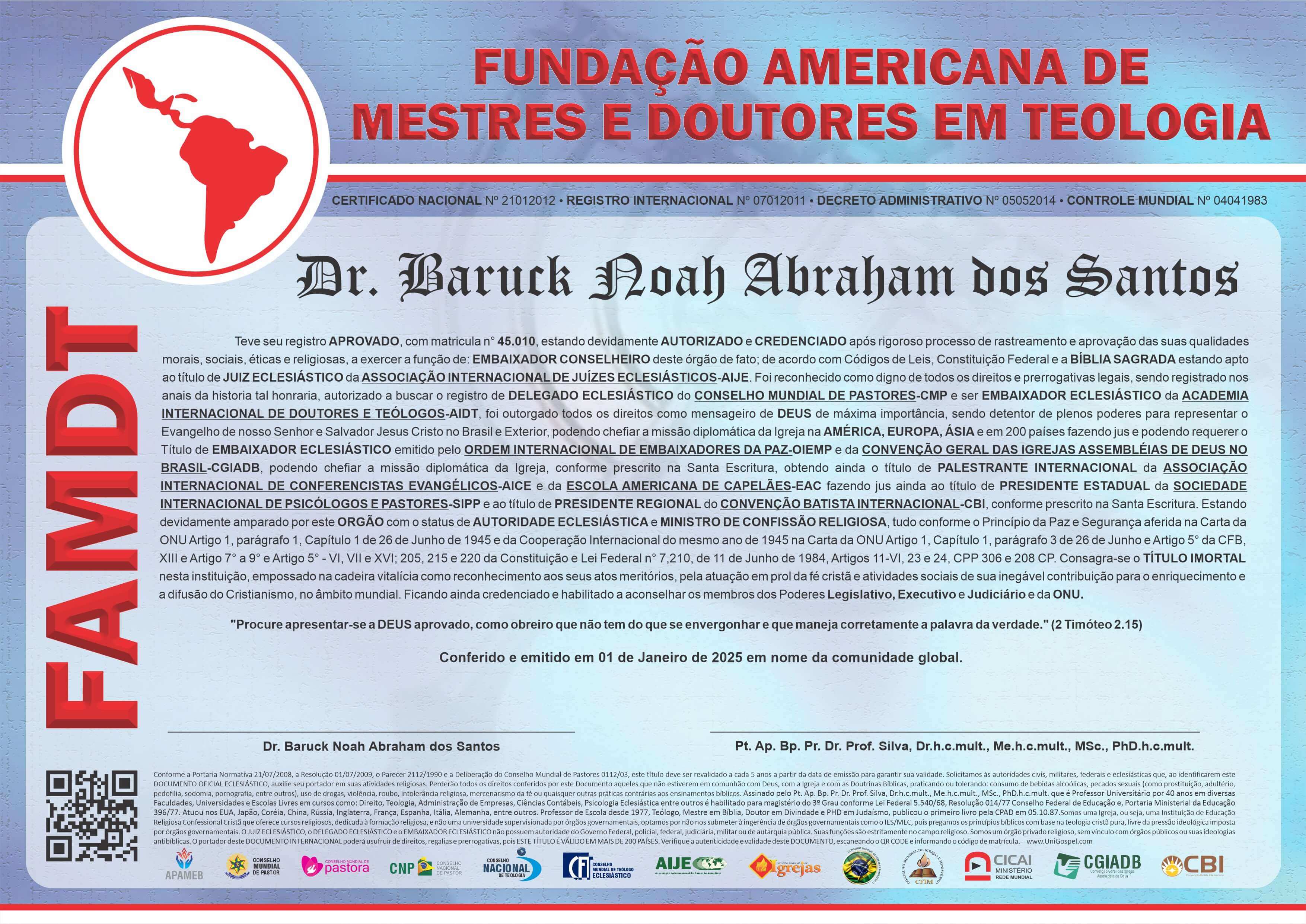 Fundação Americana de Mestres e Doutores em Teologia