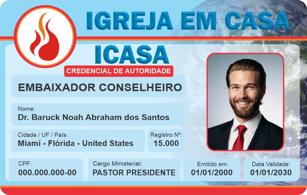 Credencial Igreja em Casa