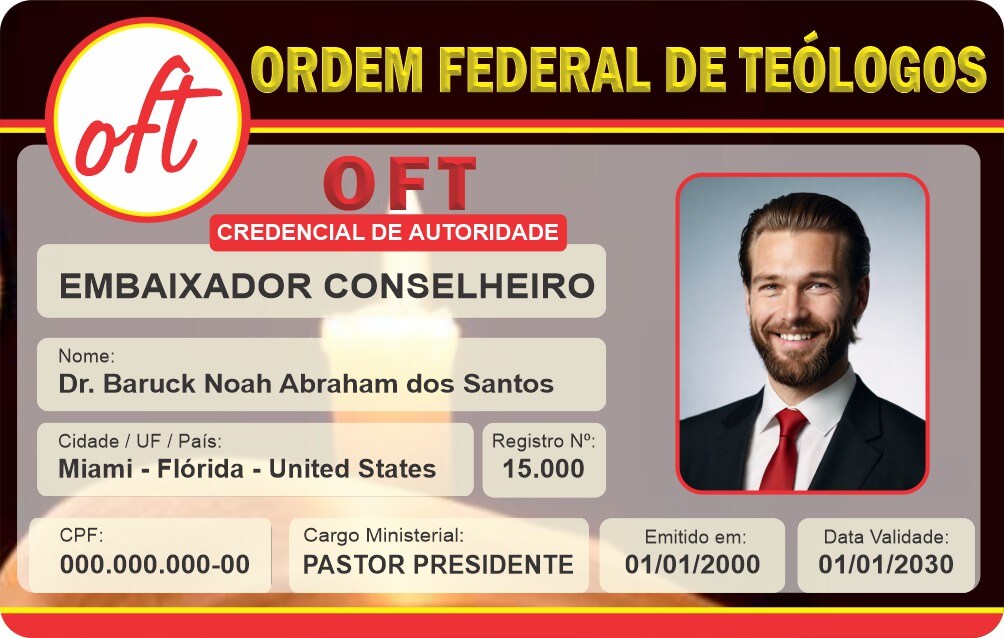 Credencial Ordem Federal de Teólogo